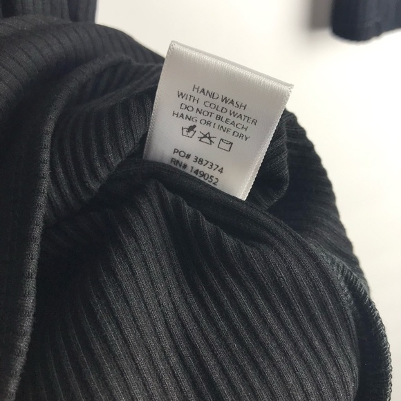 Nwt - Fashion Nova in New York Ribbed Mini Dress - Black. Size: S. - Picture 8 of 8